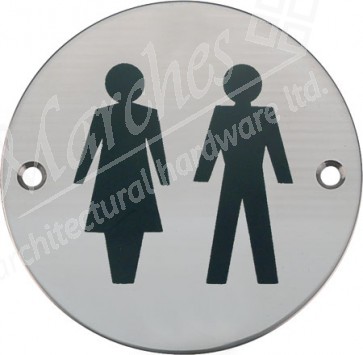 Unisex WC graphic sign