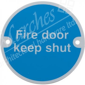 Fire door keep shut sign