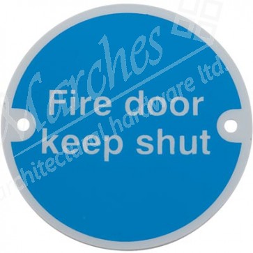 Fire door keep shut sign