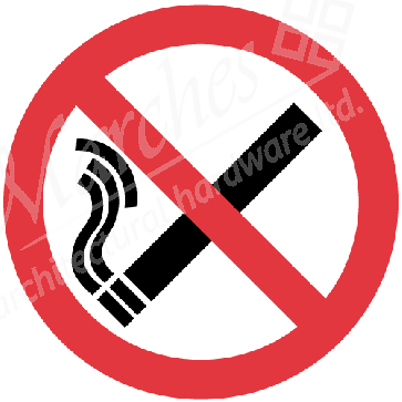 No Smoking Prohibition  Sign 76mm Vinyl