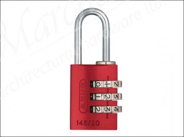 145/20 20mm Red Combination Aluminium Padlock 46569