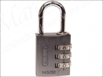 145/30 30mm Titanium Combination Aluminium Padlock 46585