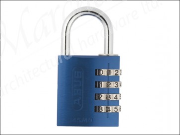 145/40 40mm Blue Combination Aluminium Padlock 49523
