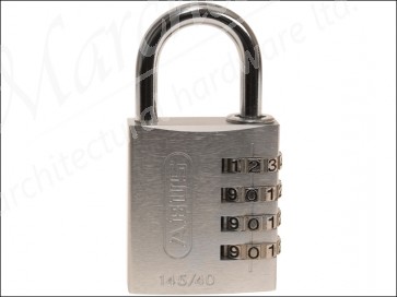 145/40 40mm Silver Combination Aluminium Padlock 49543