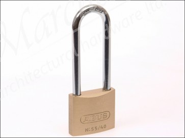 55/40HB63 40mm Brass Padlock Long Shackle 63mm