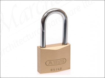 65/40HB40 40mm Brass Padlock Long Shackle Keyed Alike 6404