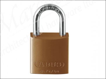 72/40 40mm Aluminium Padlock Orange Keyed Alike TT02767