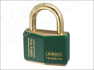 T84MB/40 40mm Green Safety First Rustproof Padlock