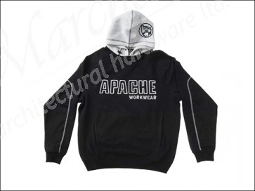 Black / Grey Hooded Sweatshirt Extra Large