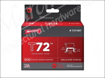 T72 Insulated Staples 9mm X 15mm (300)