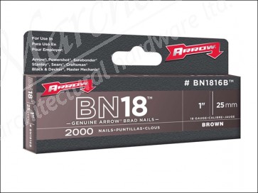 BN1816B Head Brad/ Nails Pack 2000 25mm