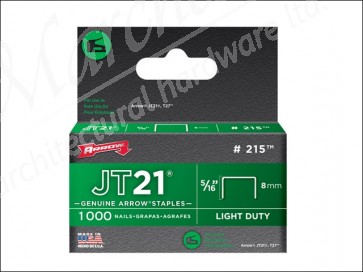 Staples for JT21 Box 5000 8mm - 5/16in