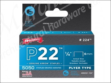 P22 Staples Box 5000 6mm- 1/4in