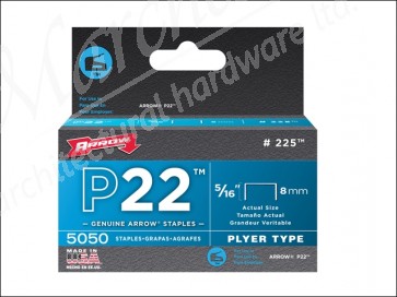 P22 Staples Box 5000 8mm - 5/16in