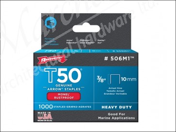 T50M 506m Monel staples (1000) 10mm 3/8in