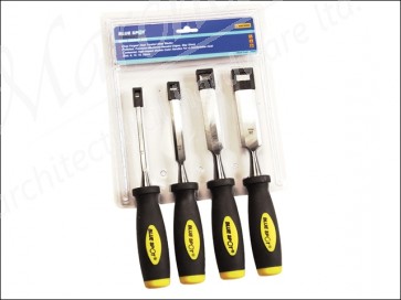 Chisel Set Double Colour Handle 4-Piece