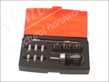 Stubby Ratchet Screwdriver Set 18 Piece