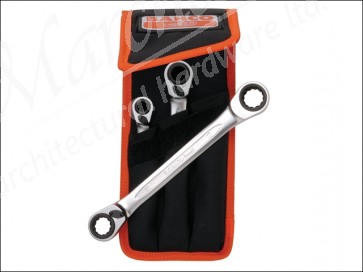 S4RM3T Reversible Ratchet Spanners Set 3 Piece