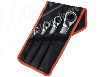 S4RM4T Reversible Ratchet Spanners Set 4 Piece  8-27mm