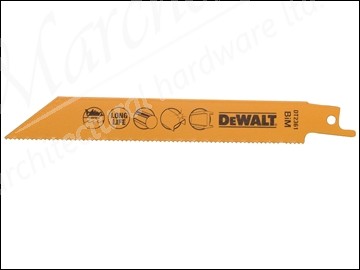 DT2361 Reciprocating Blades Bi Metal Fast Cuts Metals, Sheet Metals 152mm