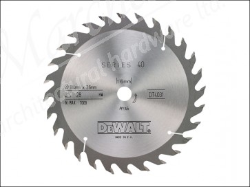 Circular Saw Blade Series 40 184 x 16 x 28 Tooth