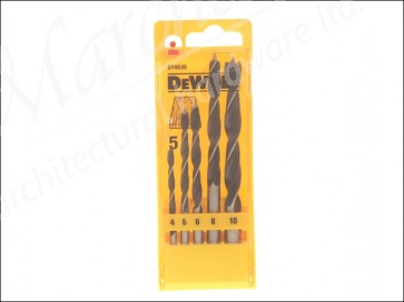 DT4535QZ Brad Point Drillbits Set 5pc M