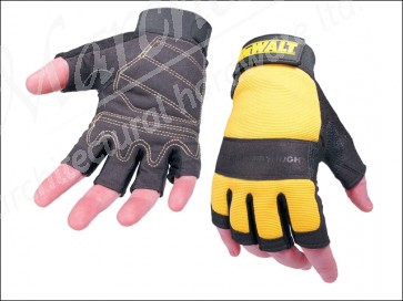 1/2 Synthetic Padded Leather Palm Gloves 