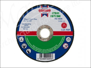 Cut Off Disc for Stone 100 x 3.2 x 16mm
