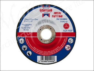 Cut Off Disc for Metal Depressed Centre 125 x 3.2 x 22mm
