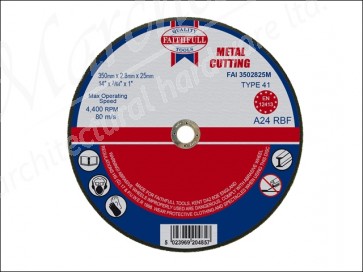 Cut Off Wheel for Metal 350 x 2.8 x 25mm