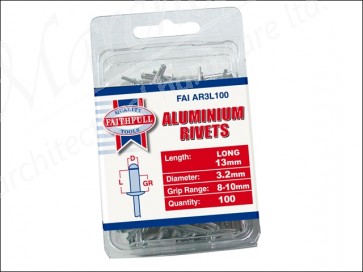 Aluminium Rivets 3mm Long (Pack of 100)