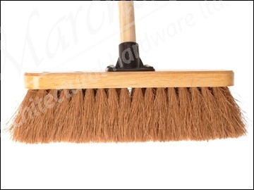 Coco Broom with 12 in Varnished Handle