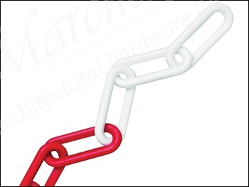 Plastic Chain 8mm 12.5m Red / White ©