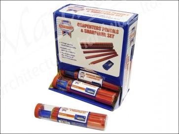 Carpenters Pencils Red (12) x12 Tub + Sharp