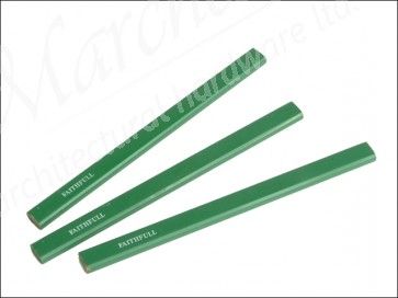 Carpenters Pencils Pack of 3 - Green / Hard