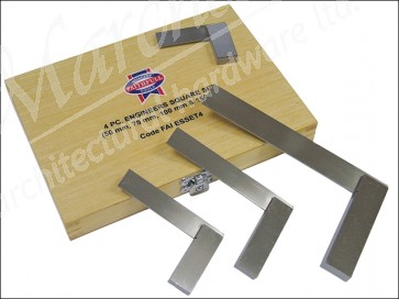Engineers Squares Set 4pce (50, 75, 100, 150mm)