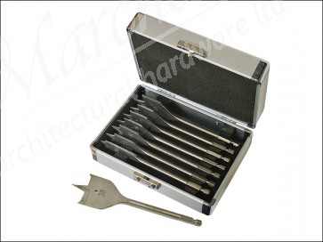 Flat Bit Set 8pc in Wooden Box