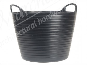 Heavy-Duty Polyethylene Flex Tub 28 Litres Black