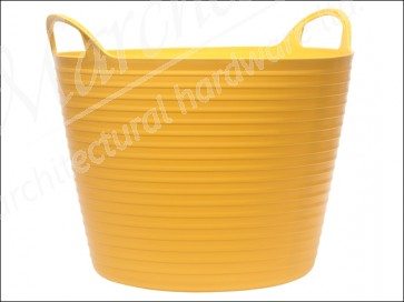 Heavy-Duty Polyethylene Flex Tub 28 Litres Yellow