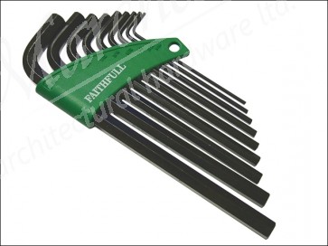 Imperial 9 Piece Hexagon Key Set - Long Arm