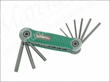 Folding Hex Key Set 9 A/F