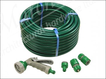 PVC Reinforced Hose 30m C/W  Fittings & Spray Gun