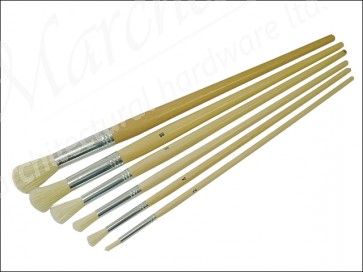 Round Fitch Brush Set 6 Piece