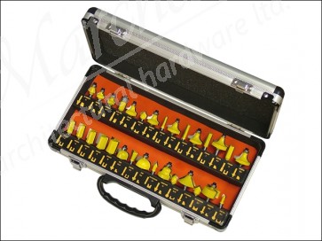 Tungsten Carbide Router Bit Set 30 in Carry Case