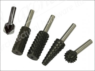 Rotary Rasps (4) & Countersink (1) Set