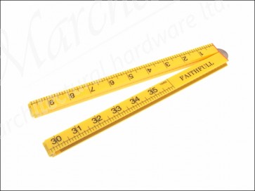 Folding Rule Yellow Abs Plastic 1mtr