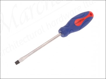 Slotted Flared Soft Grip Screwdriver 150mm x 8mm