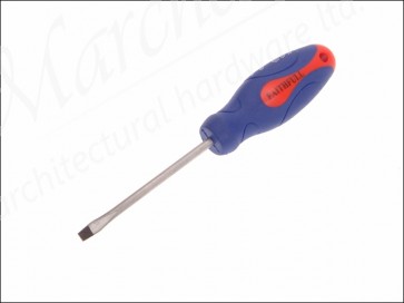 Slotted Flared Soft Grip Screwdriver 75mm x 4mm