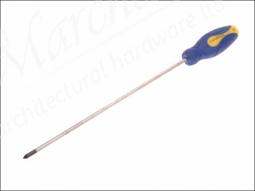 Pozidriv Soft Grip Screwdriver 1pz x 250mm Long Reach