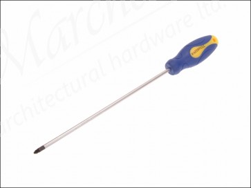 Pozidriv Soft Grip Screwdriver 2pz x 250mm Long Reach